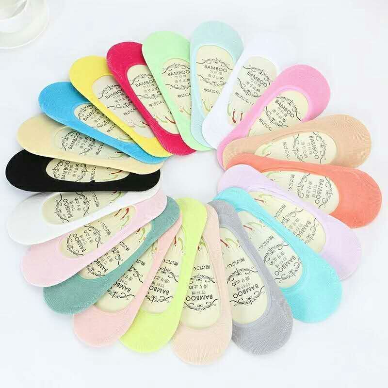 [Exclusive for supermarkets, with packaging] Boat socks for women, bamboo fiber socks, shallow mouth invisible socks, summer thin solid color short socks