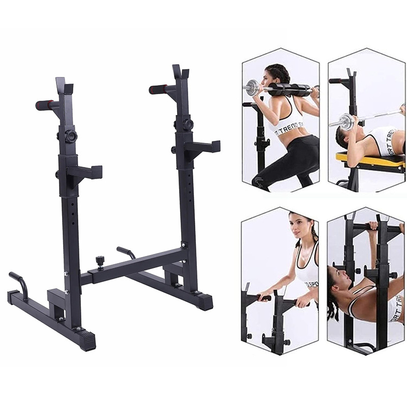 Indoor Home Squat Rack Weightlifting Rack Barbell Rack Multi-Functional Bench Press Rack Fitness Equipment Squat Rack