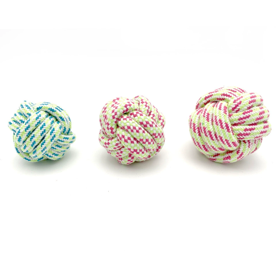 Pet toy source manufacturer Pet supplies resistant tooth cotton rope ball spot wholesale
