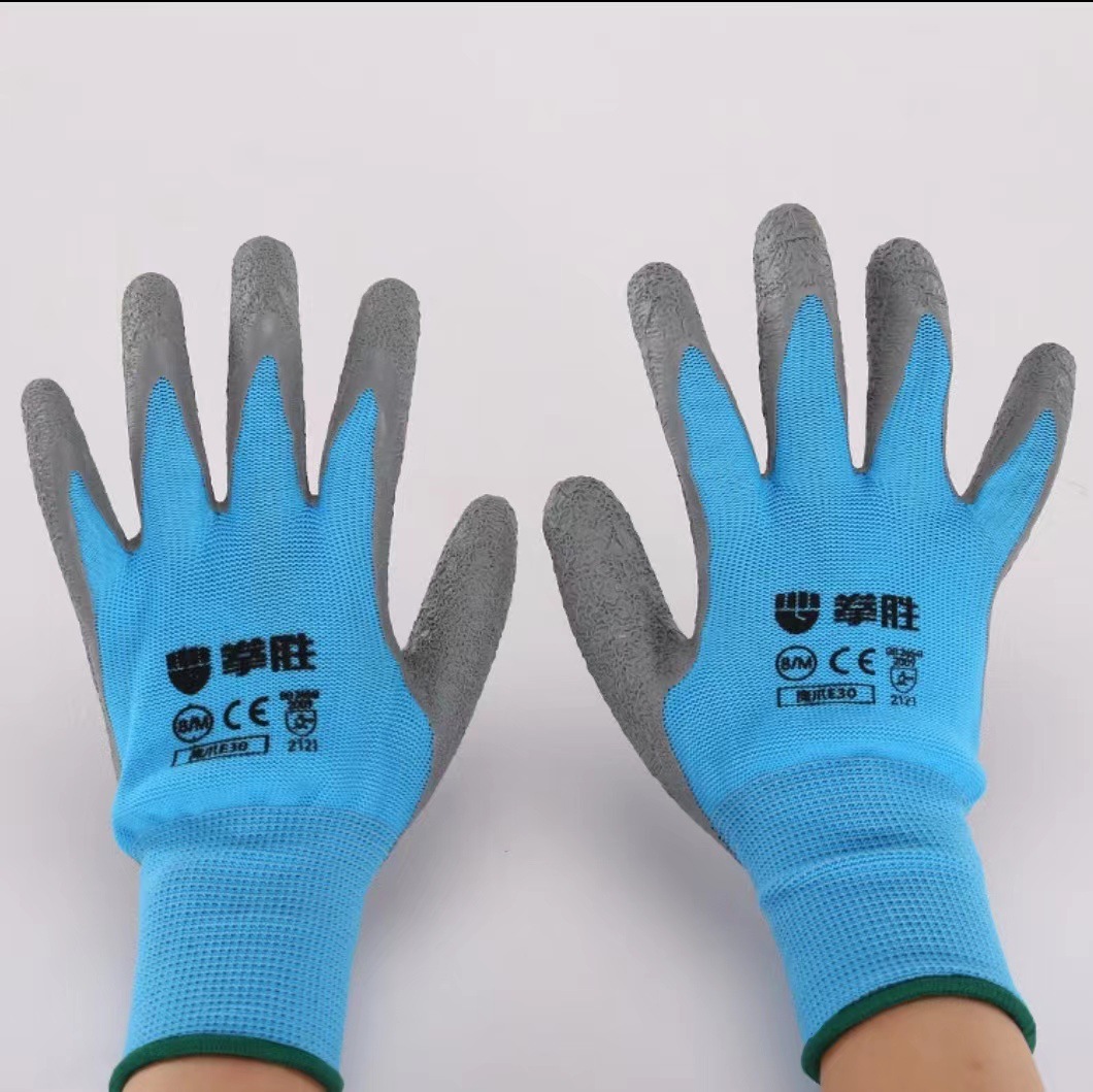 Guantes de Boxeo E30 – Antideslizantes, Resistentes y Transpirables, Azul Gris