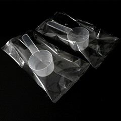 プラスチック計量スプーン卸売り20gグラムスプーン独立包装40mlスケール透明定量粉末液体