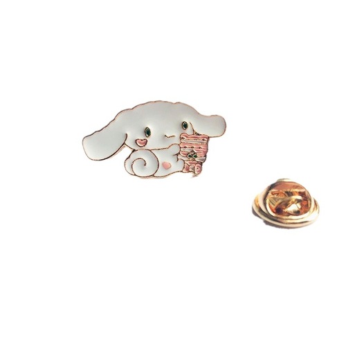 Cross-border Instagram-style Japanese and Korean pudding dog jade dog cartoon alloy accessory brooch fashionable cute badge