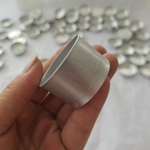 工厂批发香薰茶蜡铝壳铝盒银边卷边酥油灯铝制蜡烛杯香氛精油