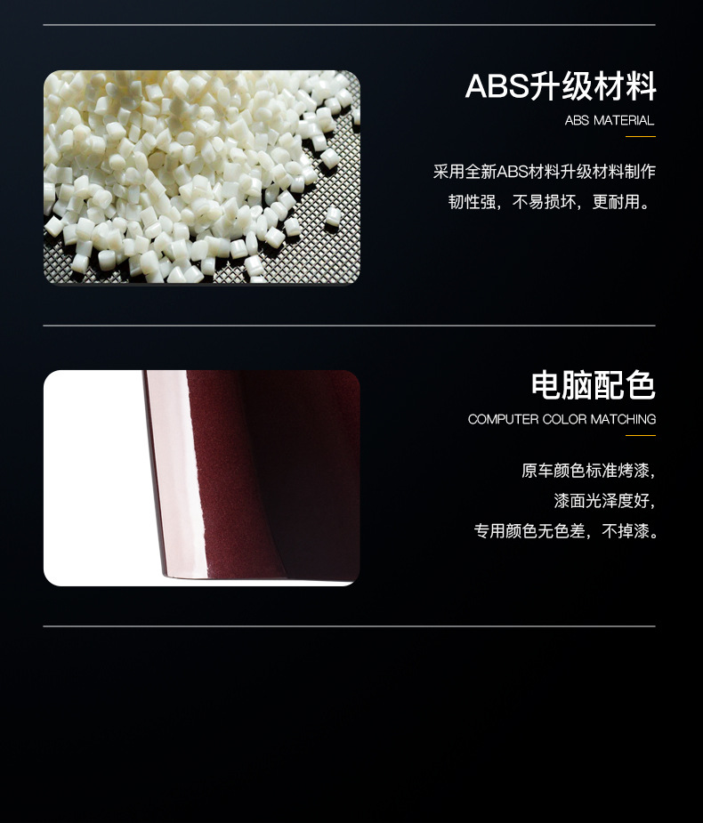 Weilanda New Energy Vehicle Tow Cover, Front Bumper Tow Hole Cover, Left and Right Side Tow Hook Cover Plate, Towing Cover
