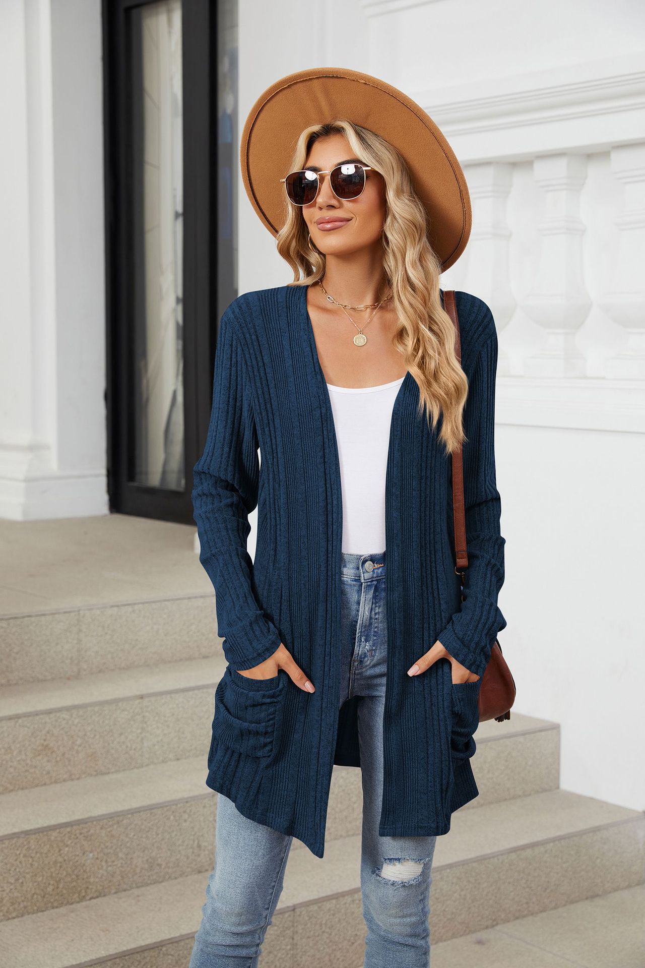 490g Weight Long Sleeve Sleeve Length Placket Placket Type Regular Sleeve Sleeve Type Nylon, Spandex, Polyester Fabric Type Long Top Length Cardigan Tops Type Holiday, Daily Occasion Collarless Neckline Regular Fit Fit Type Solid Color Pattern Winter, Autumn Season Women's Gender Casual, Elegant Style Wholesale Women's Casual Elegant Solid Color Long Sleeve Sweaters & Cardigans 60