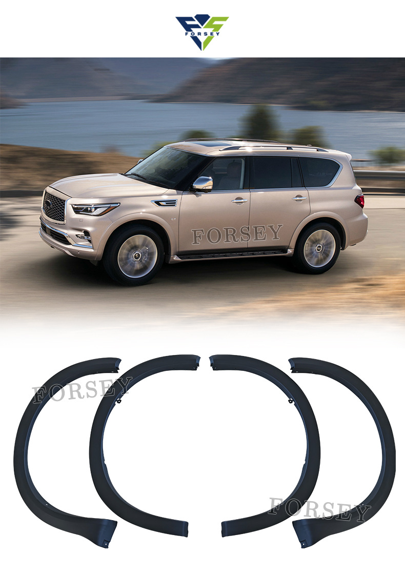 Suitable for Infiniti QX80 body kit, anti-scratch mudguard decorative parts, wheel arch trim