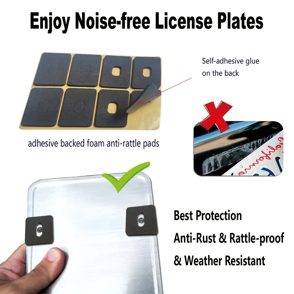 2-Pack American Flag License Plate Holder, Star and Stripe License Plate Frame, American License Plate Holder, Abs Material, Durable, Cross-Border