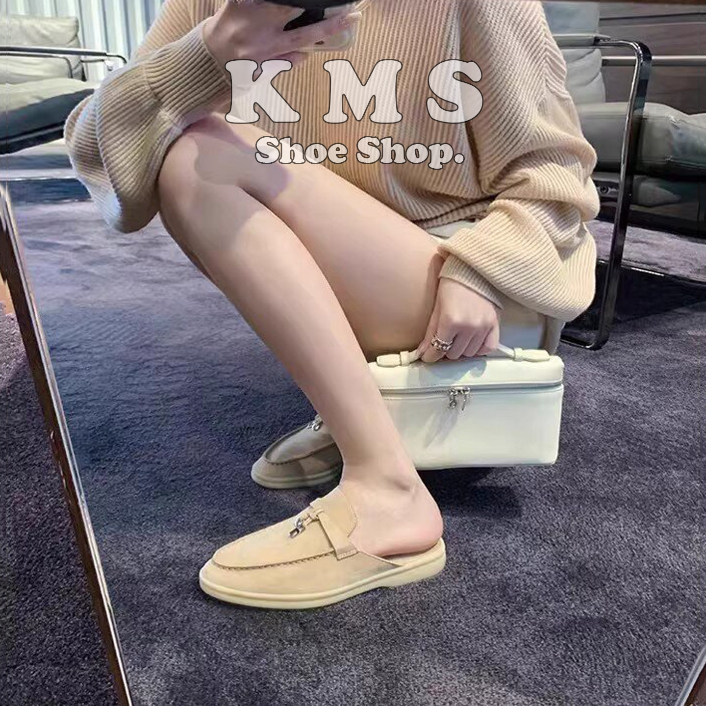 Pantofole classiche con chiusura a nappina in pelle di pecora, nuovo stile estivo, mocassini in stile old money, con suola morbida_voghion.com