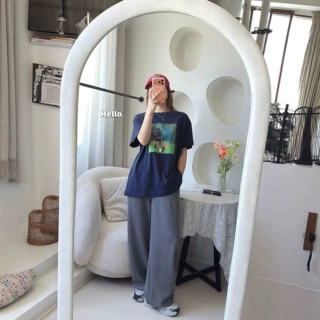 儿童裤子2026夏季男女童新品880621净色款中大童韩版空气棉直筒裤