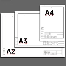 带框绘图纸工程机械建筑土木园林设计有框制图纸cad快题纸a1画图
