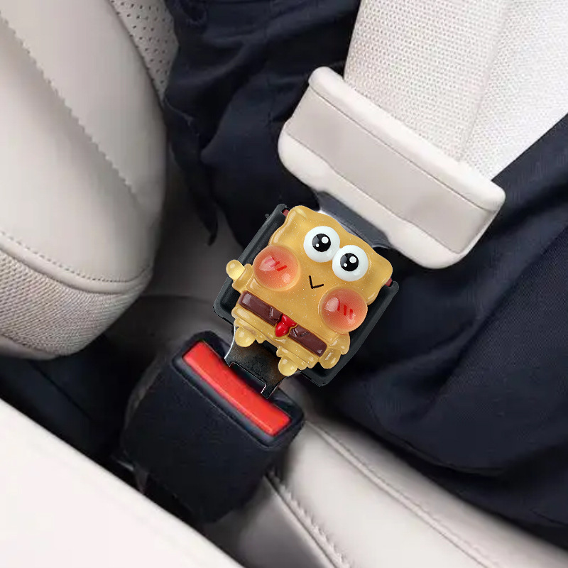 Inserción de coche con bayoneta par con dibujos animados lindo enchufe de Bob Esponja conector de extensión hembra pequeño caracol