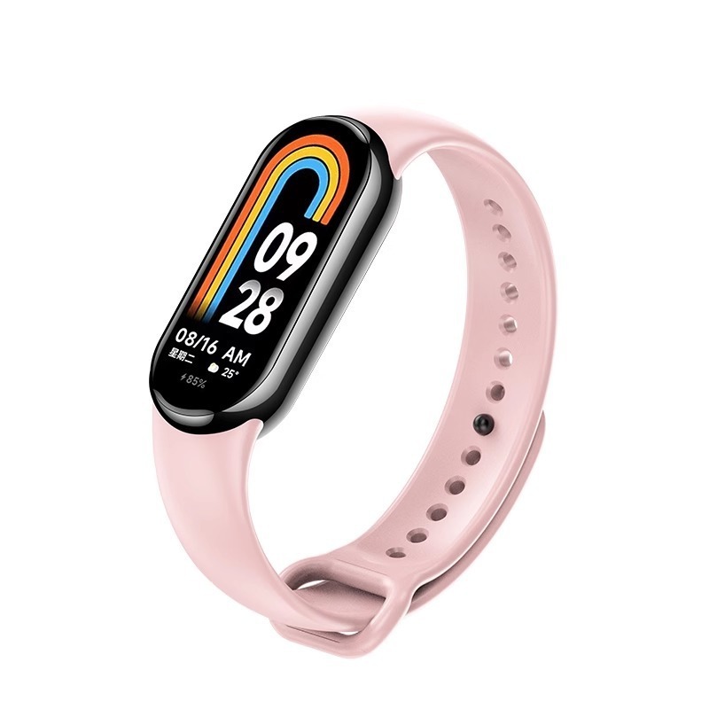 新しいXiaomi Mi Band 9シリコンストラップXiaomi Band第8世代スマートスポーツブレスレットNFCバージョン男性と女性に適しています|undefined