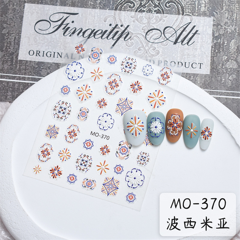 Pegatinas bohemias en relieve MO-370