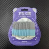 [Double Carbon 5 Pair Pack] Green Gray