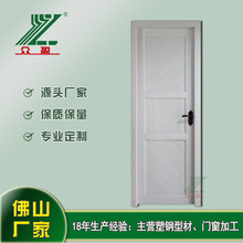 佛山厂家生产厨房塑钢材质平开推拉门木纹UPVC玻璃窗Q46单开门