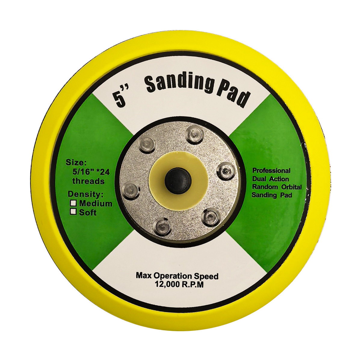 厂家批发4寸5寸6寸气动打磨机底盘配件植绒砂纸盘干磨机抛光盘