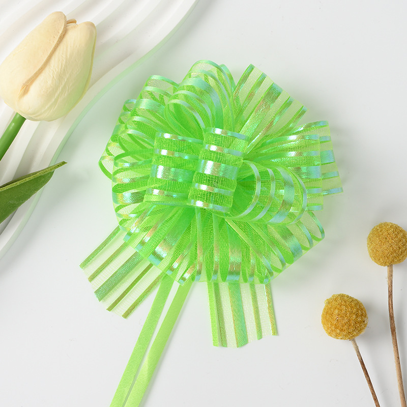 Transfronterizo 30 cinco líneas de nieve bola de flores decoración del coche de boda fiesta diseño de regalo de embalaje de flores tirando de cinta de flores