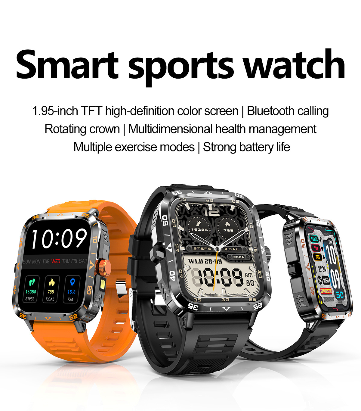 Smartwatch outdoor con chiamata bluetooth e cardiofrequenzimetro_voghion.com