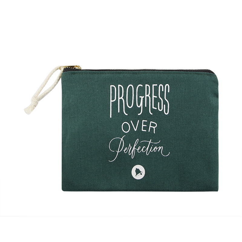 跨境亚马逊爆款多功能化妆包帆布印LOGO花色收纳包女士便携拉链袋