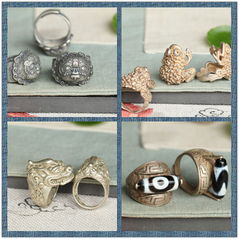 흰 구리 묘목 실버 복고풍 링 트위스트 링 아카시아는 링 무거운 것을 기억하고 싶어 왕이 궁극없이 플레이주기를 영원히 유지할 수 있습니다