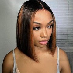 5X5 Highlight Lace Front  1B/30欧美假发真人发丝外贸跨境批发
