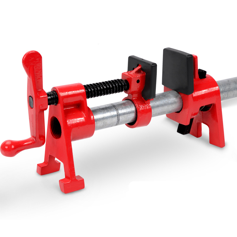 4PC重型3/4“Pipe Clamp快速木工夹 管夹器重型水管夹6分管带护套