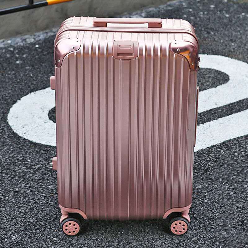 Luggage Box Women's Trolley Box Travel Password Luggage for Male Students Korean Style Fashionable Aluminum Frame Large Large Capacity