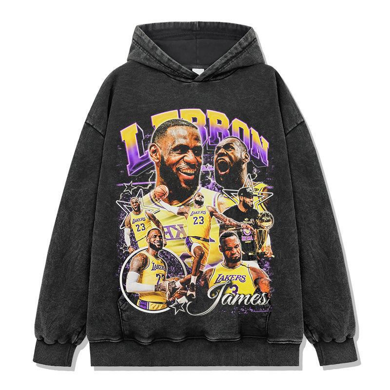 NBA Lakers Basketball Star LeBron James LeBron James Printed Hoodie Autumn Winter