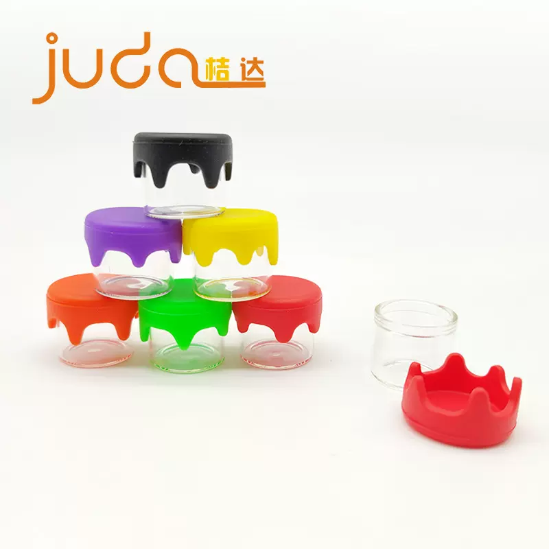 源头工厂硅胶盒易清洗2ML3ML5ML7ML烟膏盒烟枪烟盒直供硅胶烟斗