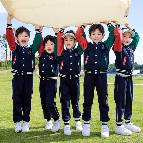 幼儿园园服春秋装英伦儿童秋季运动会开幕式班服三件套小学生校服