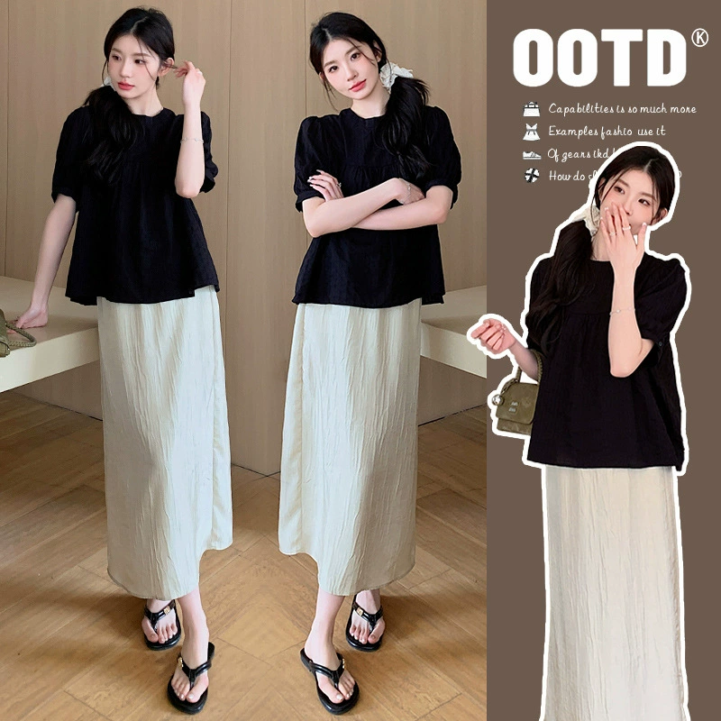 Реальный спот ~ Летняя французская свободная кукольная рубашка