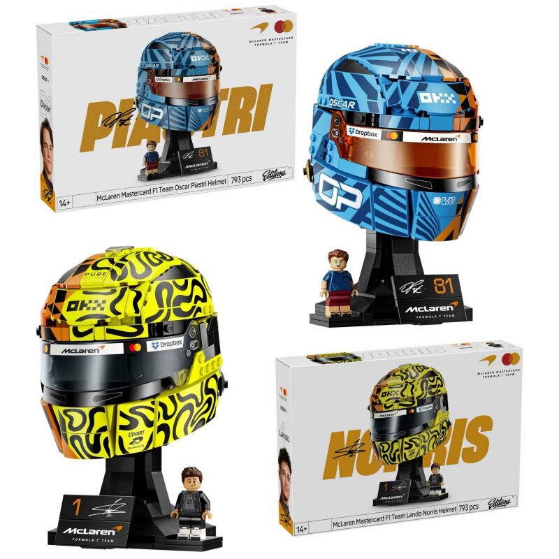 Cross-Border Compatible Lego 43017 Mclaren Oscar Piastri Helmet Boys' Building Block Toy