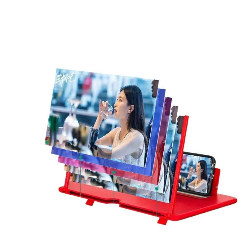 Промоутор мобильного телефона настольный большой экран ультра-clear проекционная очковая экран вытягивающий подъемный держатель для лени Blu-ray оптом