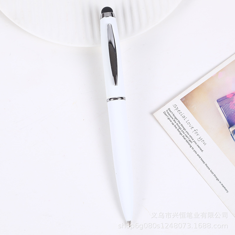 手机平板触屏电容中油笔喷胶触控金属圆珠笔商务广告礼品笔logo|undefined