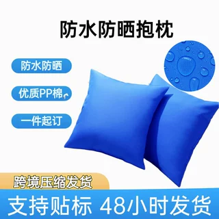 跨境防水抱枕室内外沙发海绵靠垫腰枕飘窗垫子正方形防水抱枕定制