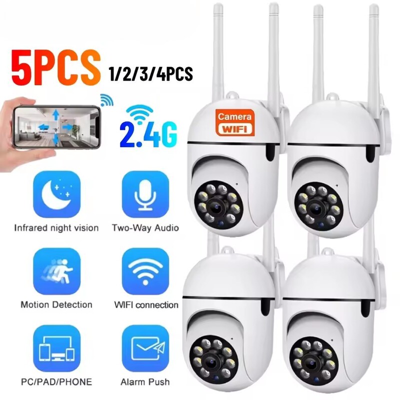 Cross-Border Popular Wireless Camera Hd Mobile Phone Remote Monitor Home Wifi Home Network Camera