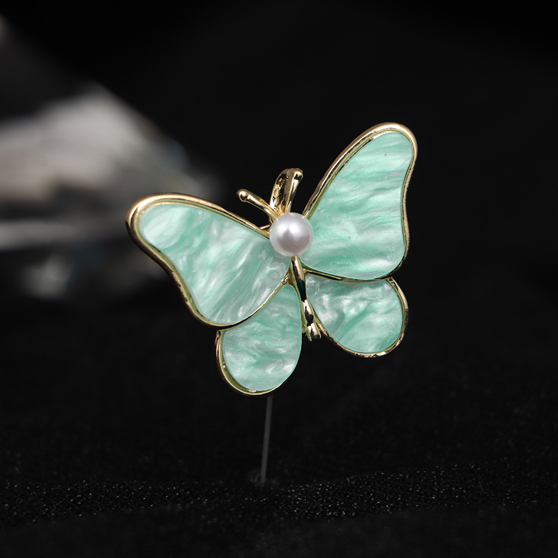 Broche papillon pour femme, design haut de gamme, transformable en corsage, épingle à perle, fermoir anti-dévoilement._voghion.com