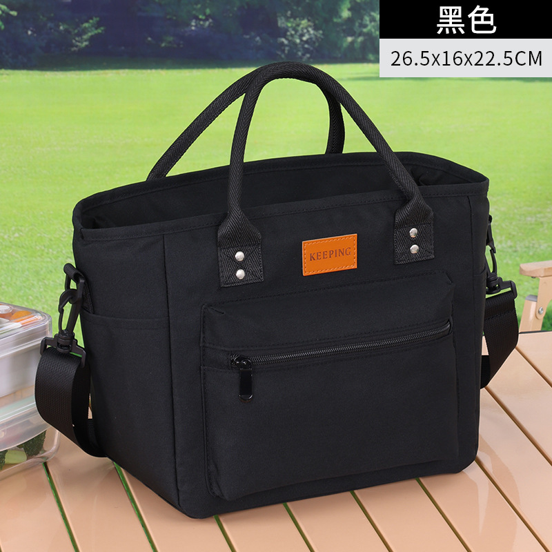 Nuevo paquete de aislamiento térmico transfronterizo de aluminio grueso de gran capacidad, simple paquete de picnic al aire libre, bolsa de comida para el trabajo