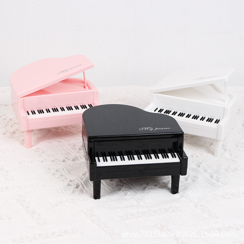 chic Han Feng Girl Heart Photo Props Ornaments Piano Cute Creative Piggy Bank Decoration Holiday Gift