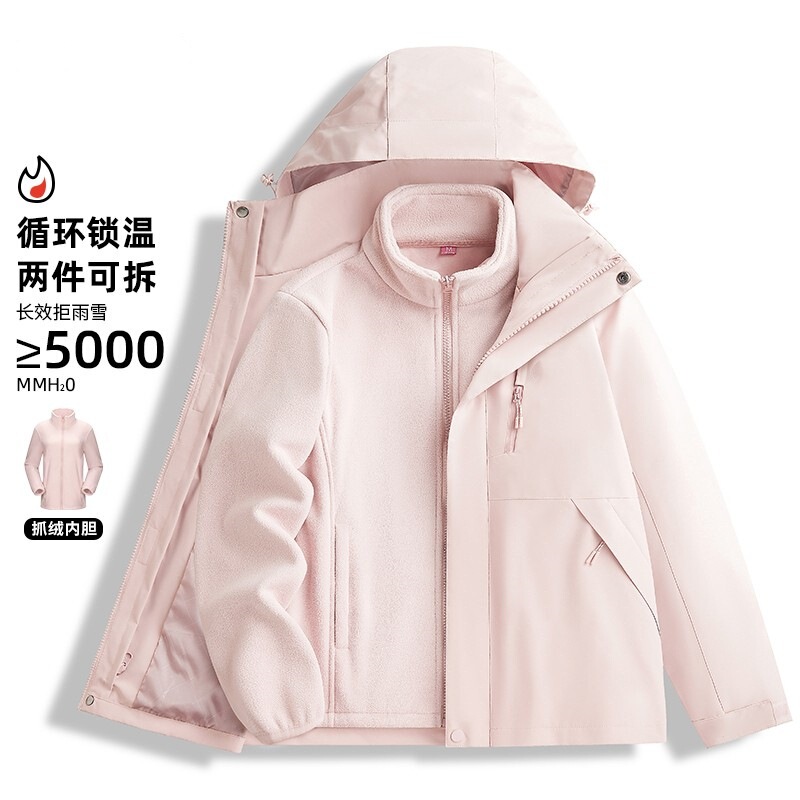 Big Brand Charge Jacket Down Jacket Women's 2024 New Winter Three-in-One Small Thickened Ski Couple's Jacket for Men