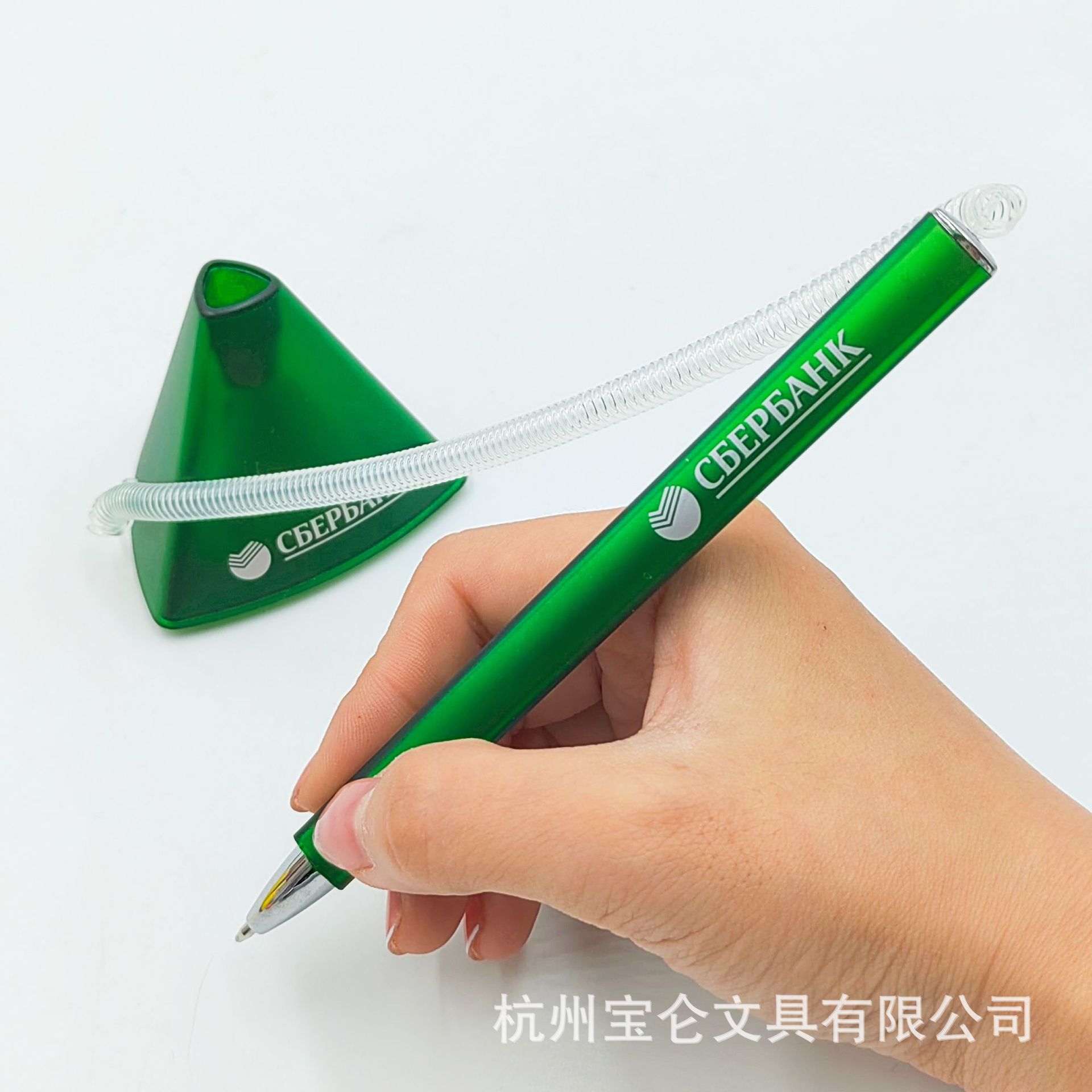 Triangle bank counter business desk pen creative desktop ballpoint pen advertising desk pen neutral pen source manufacturers