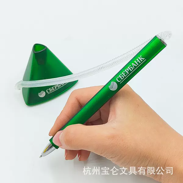 Triangle bank counter business desk pen creative desktop ballpoint pen advertising desk pen neutral pen source manufacturers