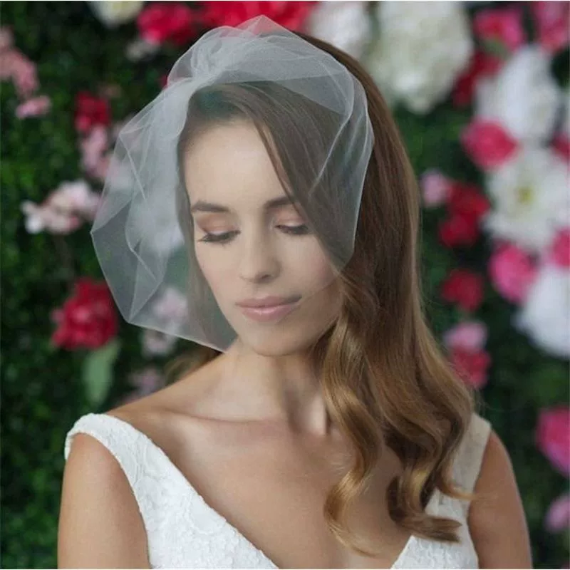(Cross-border trading), bride's veil, short brush for face, 2020
