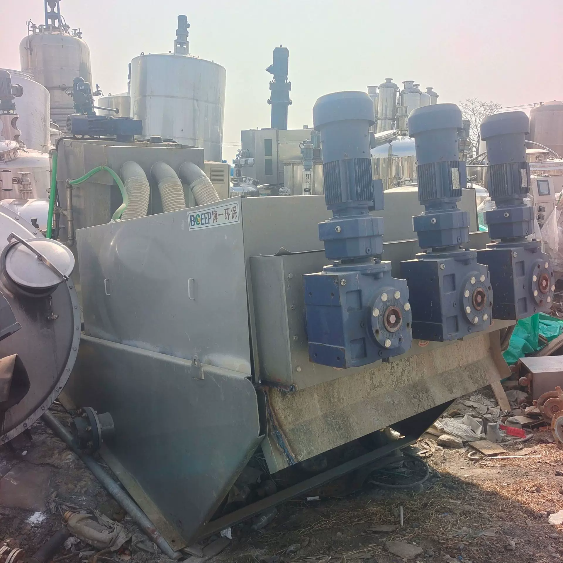 二手全自动叠螺机工业污泥脱水处理压滤设备叠螺式污泥脱水机