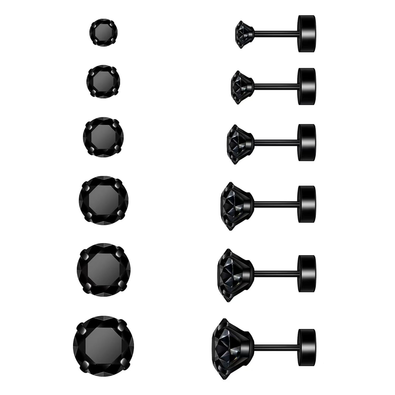 Silver pointed spike labret stud material detail