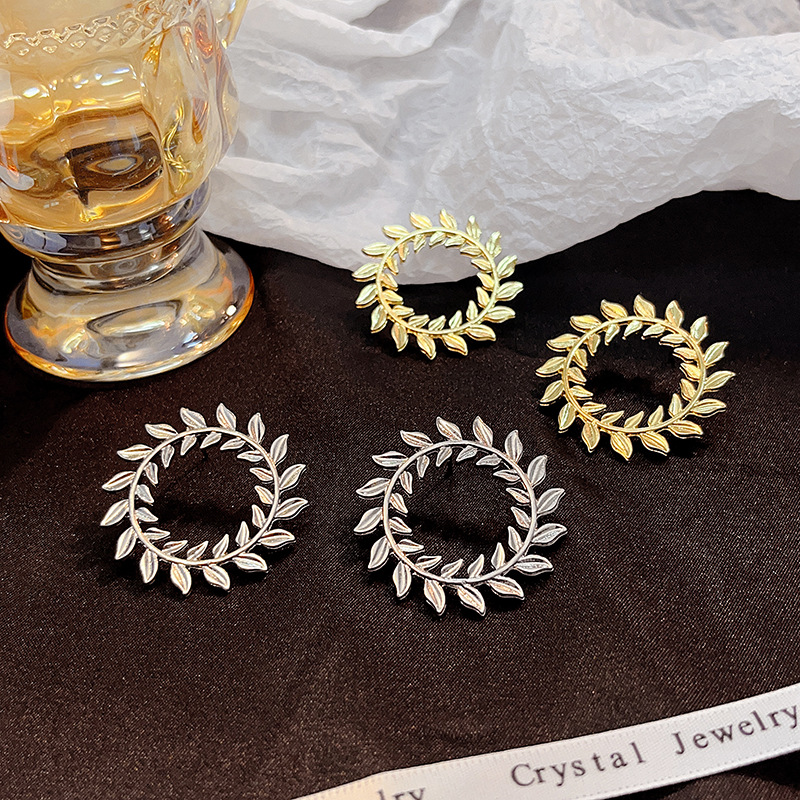Earrings Classification 1 Pair Retro Round Alloy Plating Women's Earrings