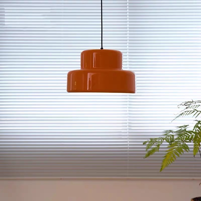 Nórdico vintage naranja medieval restaurante candelabros minimalista mesa de comedor creativo bar de comedor candelabros Bauhaus