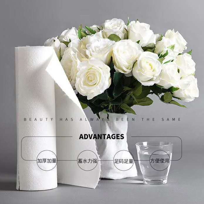 新款加厚棉包花纸鲜花包装保水纸花束吸水花艺资材现货批发材料