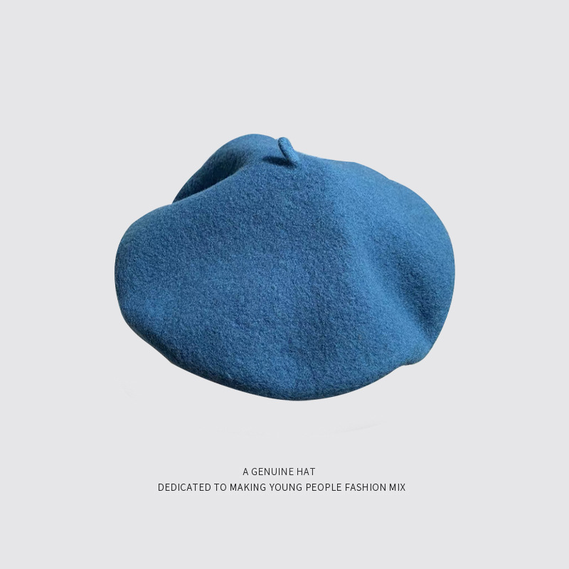 77g Weight Beret Hat Hats Type Daily Occasion Solid Color Pattern Winter Season Women'S Gender Sewing Design Simple Style Style Eaveless Rim Women'S Simple Style Solid Color Sewing Eaveless Beret Hat 18