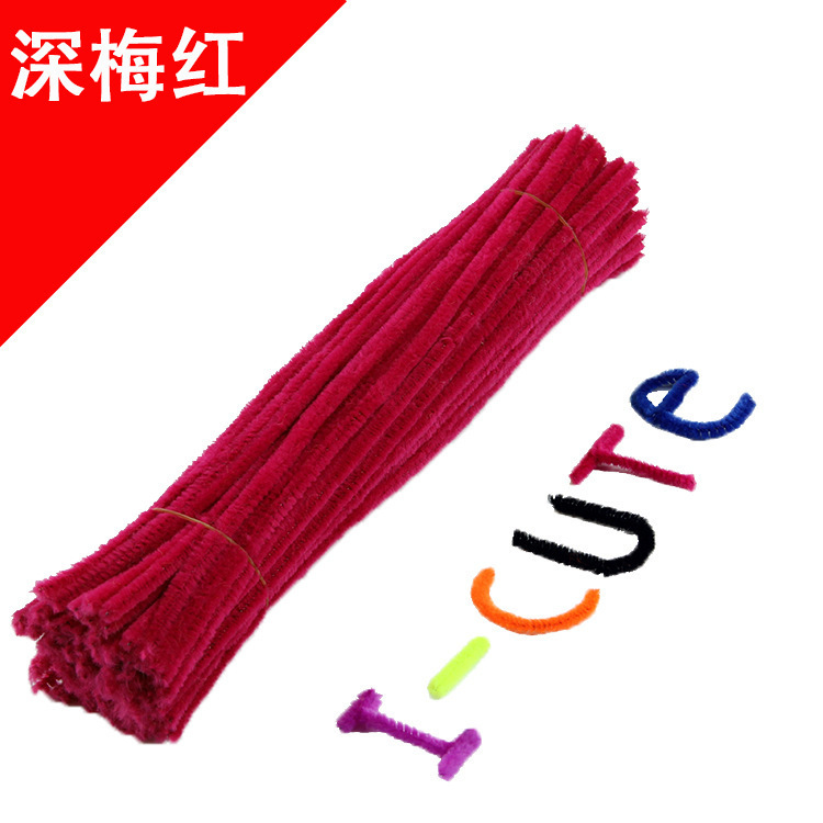 Hecho a mano DIY trenzado paquete de material cifrado ramo de lana Raíz de lana de la raya del color torcido palo de los niños hechos a mano juguetes creativos